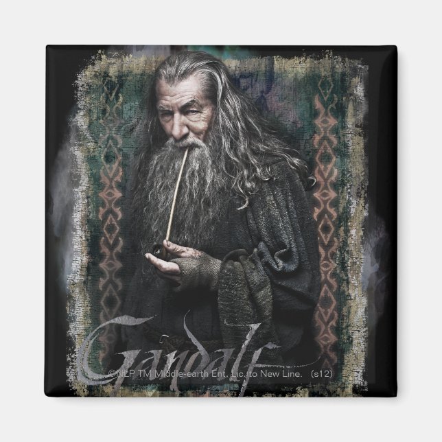 Imán Gandalf con nombre (Frente)