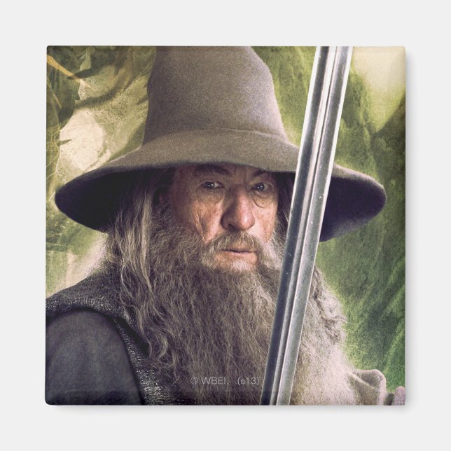 Imán Gandalf Con Personal Y Espada (Frente)