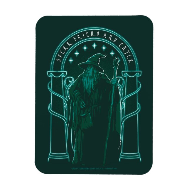 Imán GANDALF™ "Speak Friend And Enter" Doors of Durin (Vertical)