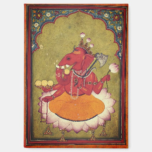 Imán Ganesha a punto de lanzar su loto