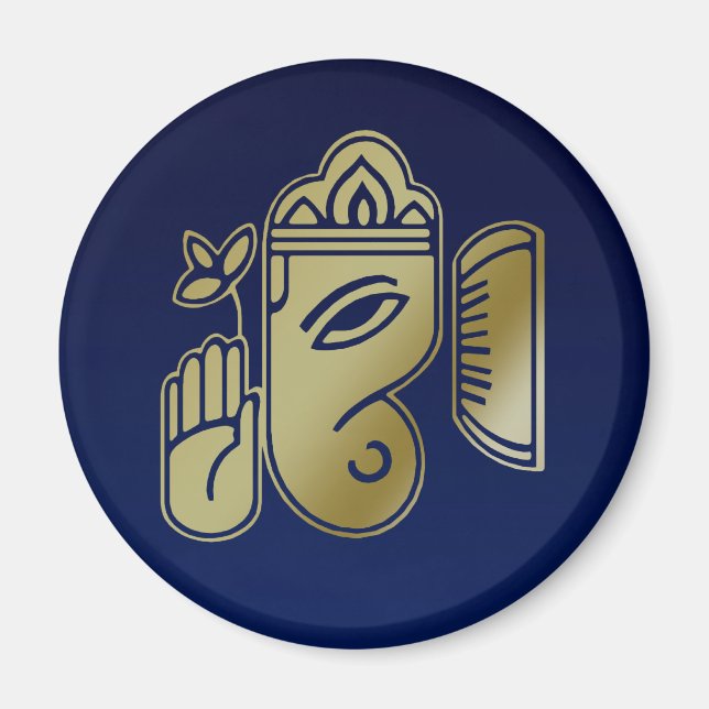 Imán Ganesha, diosa del oro - Magnet (Frente)