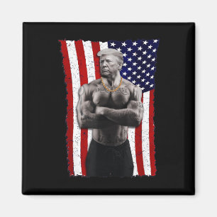 Imán Gangster a favor de Donald Trump tatuaje republica
