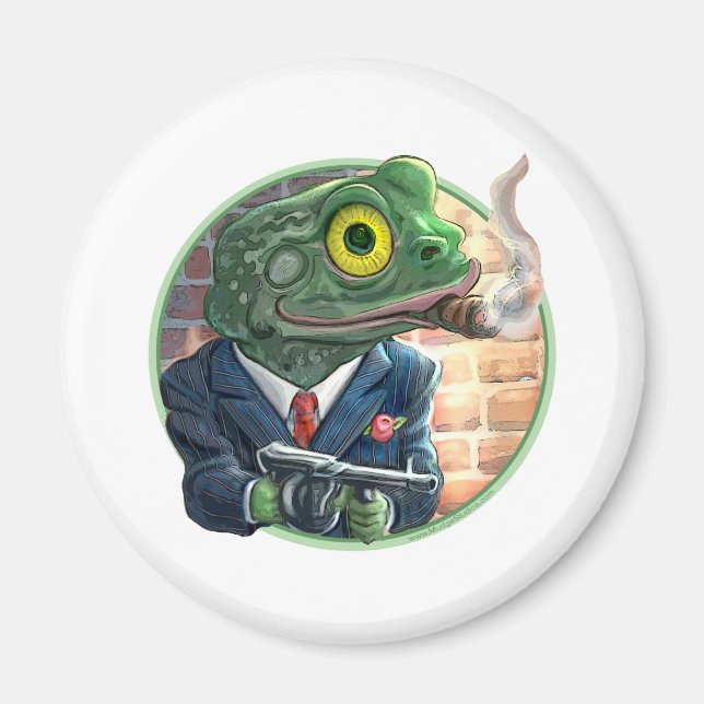 Imán Gangster Frog Magnet (Frente)