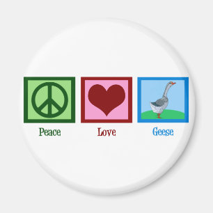 Imán Gansos del amor de la paz