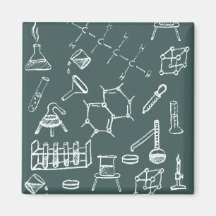 Imán Garabatos químicos del equipo de laboratorio