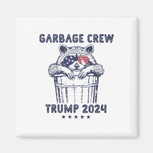Imán Garbyge Crew Vota A Trump 2024 Divertido Racc Repu