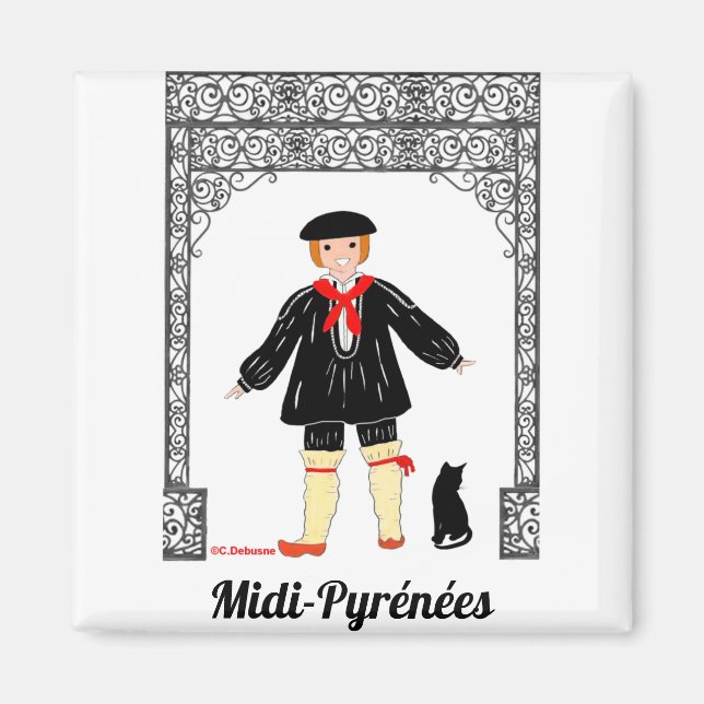 Imán Garçonnet de Midi-Pyrénées, Francia (Frente)