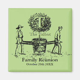 Imán Gardenerers Family Reunion Magnet con nombre perso