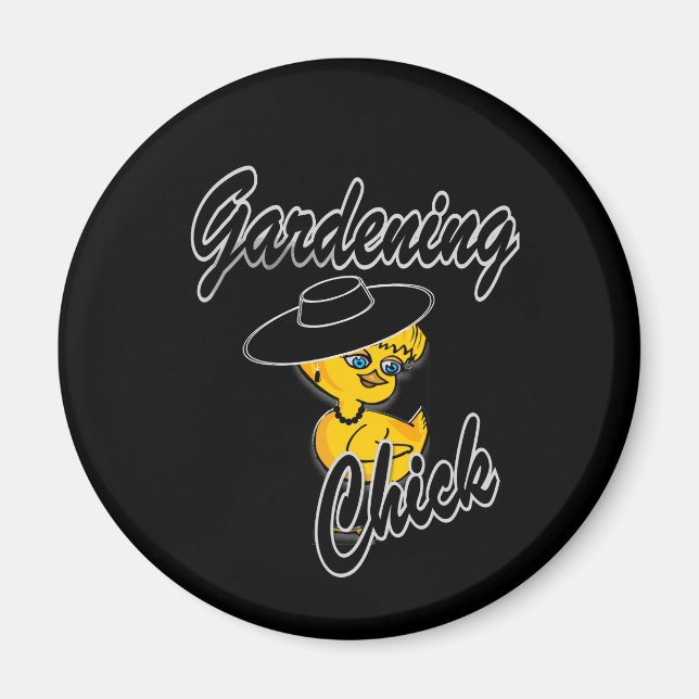 Imán Gardening Chick #4 (Frente)