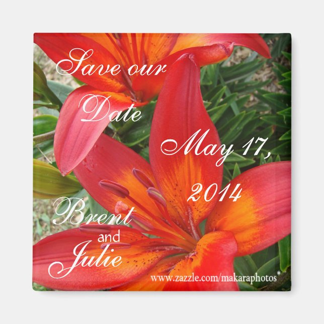 Imán GardenWedding-Save-the-Date-personalizar (Frente)