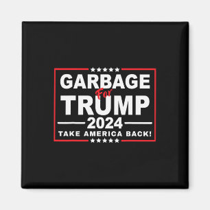 Imán Garge para Trump 2024 Divertido partidario de Trum