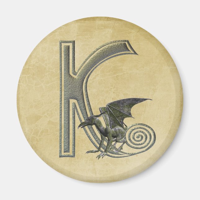 Imán Gargoyle Monogram K (Frente)