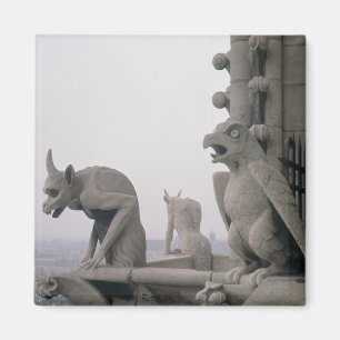 Imán Gargoyles en la barandilla del grande