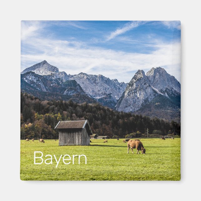 Imán Garmisch Partenkirchen Alpes Bavaria Alemania (Frente)