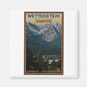 Imán Garmisch - Zugspitze sobre ciudad