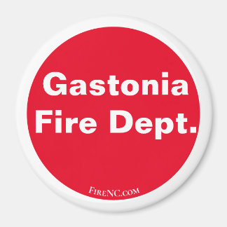 Imán Gastonia Fire Dept. Rojo/Blanco