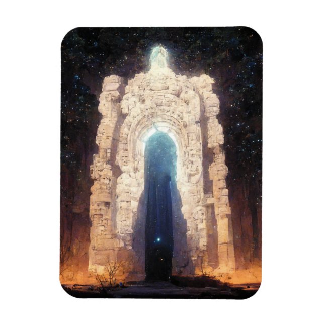 Imán Gate To Eternity Fantasy Sci-Fi Art (Vertical)