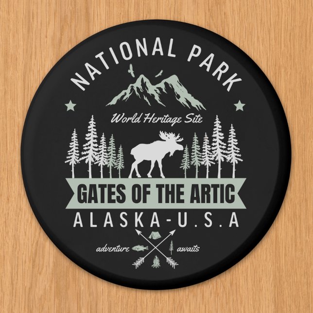 Imán Gates of the Arctic – Moose and Forest Alask (Subido por el creador)