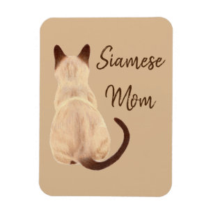 Imán Gatito de la mamá del gato siamés de Sasha que