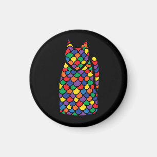 Imán Gatito del arco iris