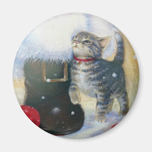 Imán Gatito en el arranque de Santa (Frente)
