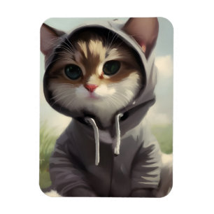 Imán Gatito en una hoodie