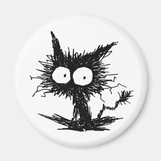 Imán Gatito negro sin kempt