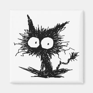 Imán Gatito negro sin kempt Gabi