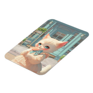 Imán Gatito suave con langosta en pastelería