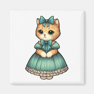 Imán Gatito Vintage Vrescado