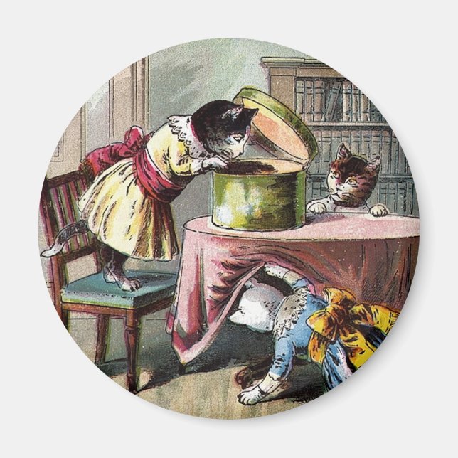 Imán Gatitos buscando Mittens (Frente)