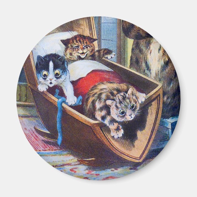 Imán Gatitos en la cuna (Frente)