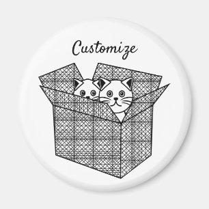 Imán Gatitos en una caja Thunder_Cove