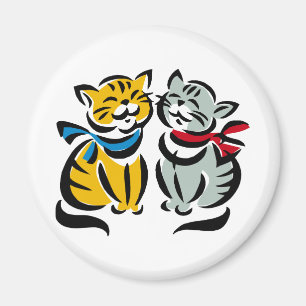 Imán Gatitos felices