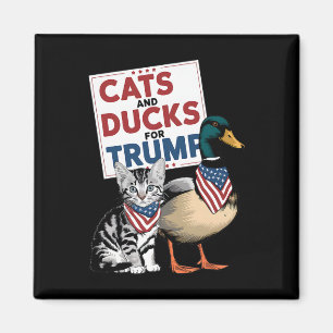Imán Gatitos Y Patos Para Gatos Trump Y Patos Para Tru