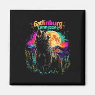 Imán Gatlinburg Tennessee Montañas Coloridas Oso Sender