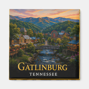 Imán Gatlinburg Tennessee Puerta de Acceso a las Montañ