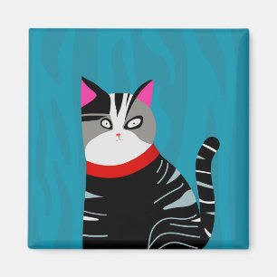 Imán Gato abstracto