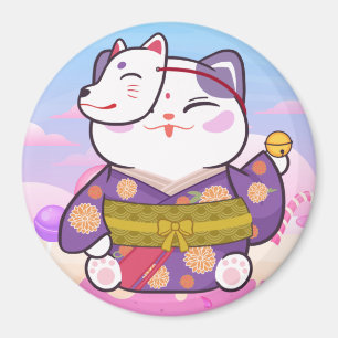 Imán Gato afortunado
