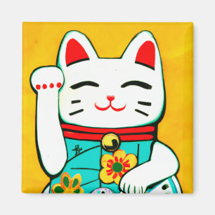 Imán Gato afortunado Maneki Neko