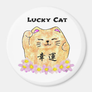 Imán Gato afortunado (Maneki Neko) - "gato afortunado "
