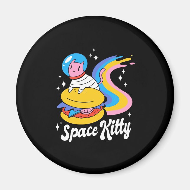 Imán Gato astronauta espacial (Frente)