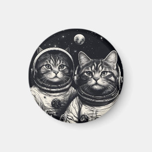 Imán Gato astronauta Magnet