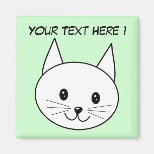 Imán Gato blanco