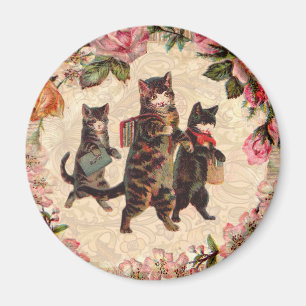 Imán Gato Bonito Vintage Gatitos antiguos