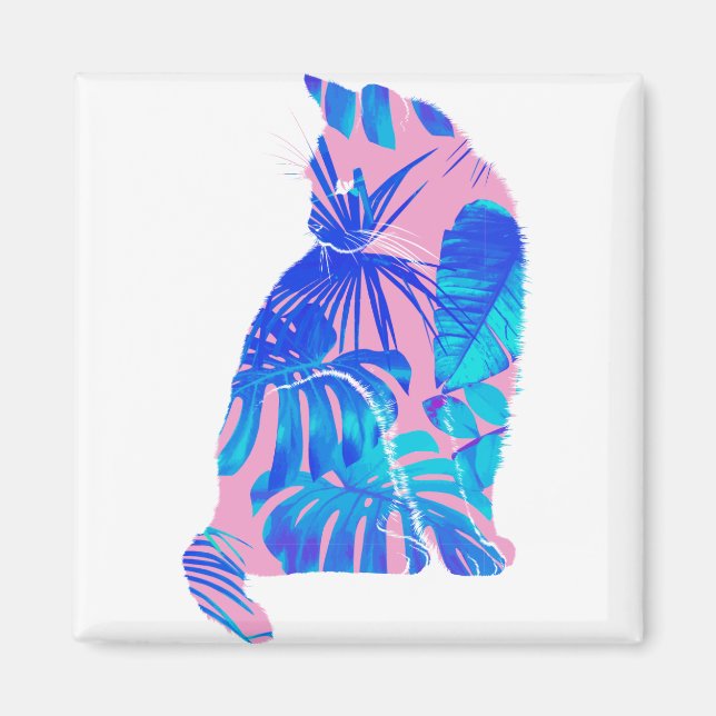 Imán gato botánico (Frente)