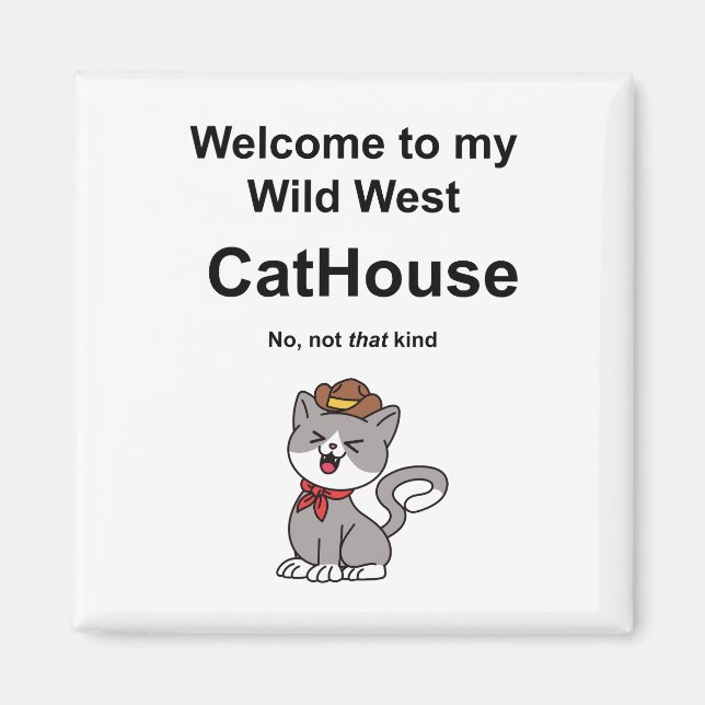 Imán Gato caprichoso (Frente)