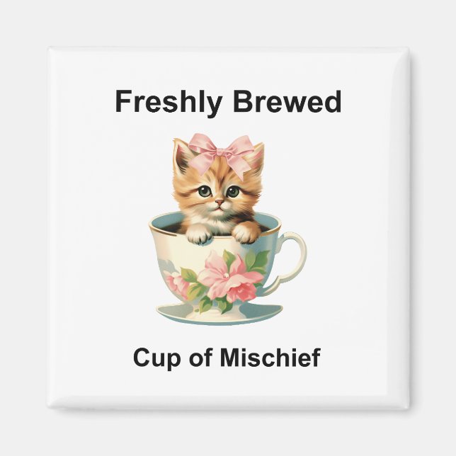 Imán Gato caprichoso (Frente)