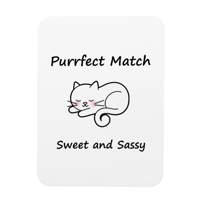 Imán Gato caprichoso (Vertical)