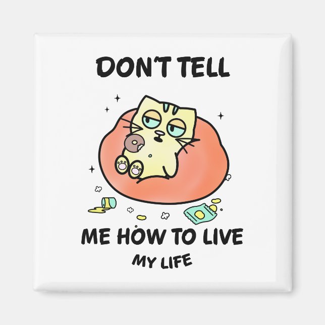 Imán Gato caprichoso (Frente)